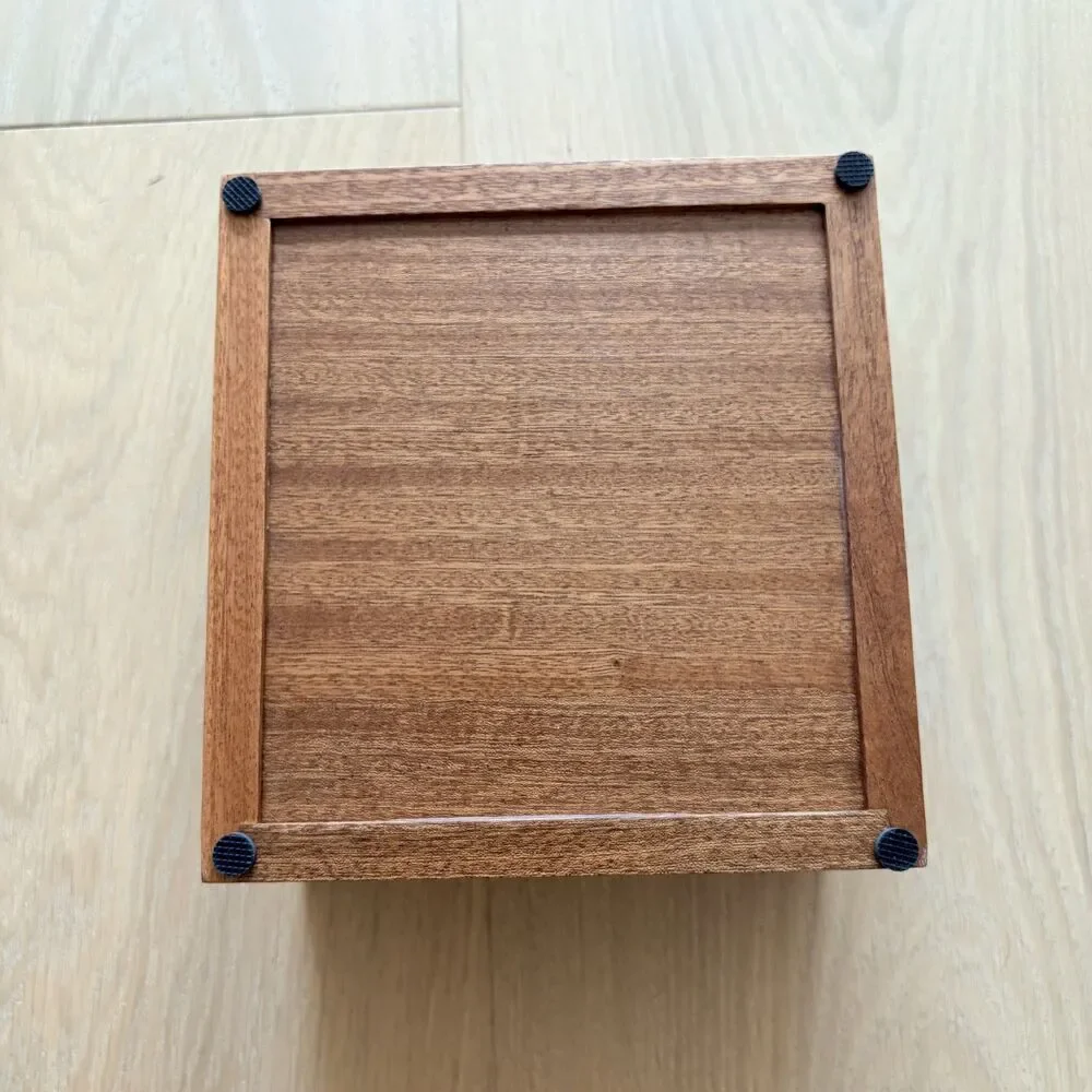 Solid Wood and Stainless Steel Espresso Knock Box NEW